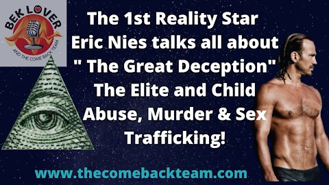 MTV Reality Star Eric Nies Talks Openly About Child Sex Trafficking and Out of The Shadows 2020