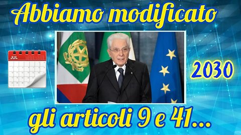 Mattarella - Obiettivi dell'Agenda 2030 possibili e necessari!