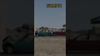 Cars Crashing at various speeds