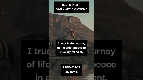 BEST DAILY Affirmations | Inner Peace Manifestation | Try it for 30 Days | #shorts