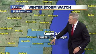Winter storm watch in effect this weekend