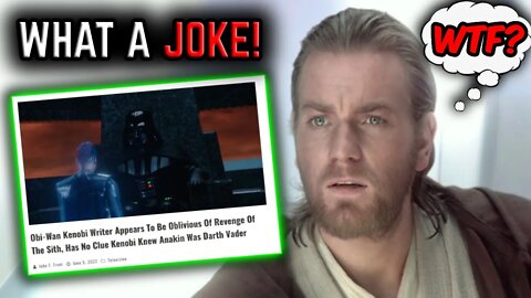 Obi-Wan Kenobi writer is CLUELESS about Darth Vader! Lucas Film is a JOKE!