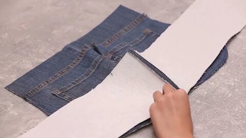 DIY: old jeans CLUTCH BAG