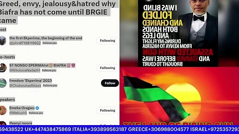 Greed, Envy, JealousyAnd Hatred, Why Biafra Has Not Come Until BRGIE Came . 7/15/2023
