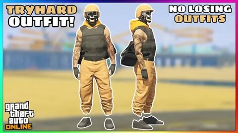 Easy Orange Joggers Tryhard Glitched Outfit (No Transfer) (GTA Online)