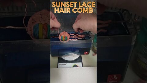 Copper & Glass: Southwest Sunset Lace Hair Comb