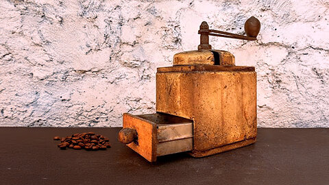 ☕️ Rusted Coffee Grinder - Restoration