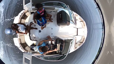 Blasian Babies Family Father's Day 2023 Chaparral SunCoast Boating Excursion GoPro Max Time Lapse!
