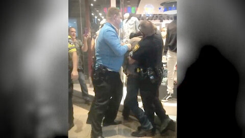 VIDEO: Mall Security Attacks Group Of People For Not Wearing A Mask