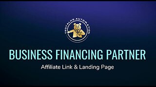 EARN $700+ PER REFERRAL! Business Financing Affiliate Link and Landing Pages