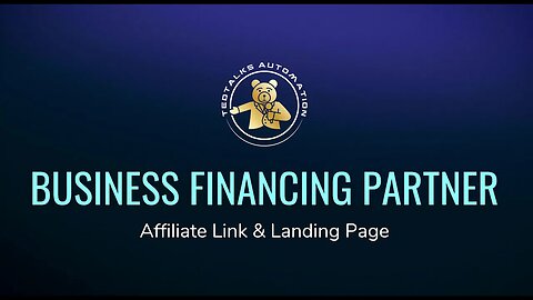 EARN $700+ PER REFERRAL! Business Financing Affiliate Link and Landing Pages