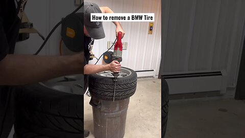 How to remove a BMW Tire #bmw #cars #bmwe34 #diy #bmwm5 #automotive #tires #tools #mechanic
