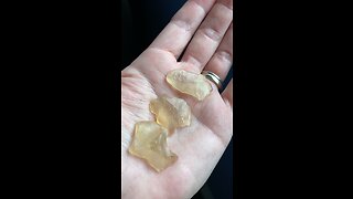 Gold Tektite Libyan Desert Glass 3/$30CAD