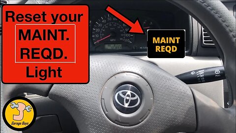 How to Reset Maintenance Required Light on Toyota Corolla