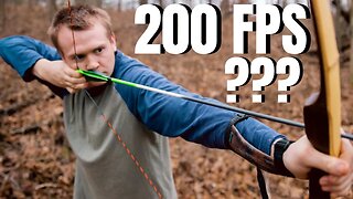 Making A Bamboo backed IPE bow "Attempting 200 FPS"