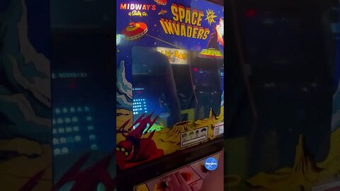 The Space Invaders cabinet is one of the most gorgeous ones we’ve seen #retrogaming #arcade