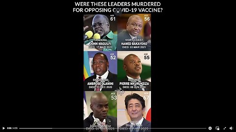 WERE THESE LEADERS MURDERED FOR OPPOSING COVID-19 VACCINE?
