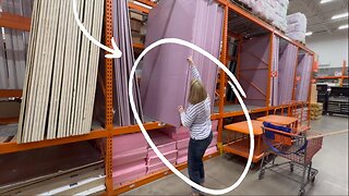She buys a GIANT foam board at Home Depot for a genius new idea!