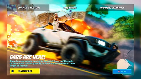 DRIVING CARS is NOW AVAILABLE! (FORTNITE UPDATE)