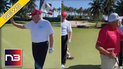 Trump Celebrates In Video After Hitting Hole-In-One While Playing With PGA Tour Pros