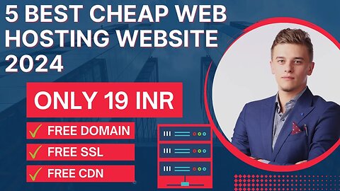 5 Best Cheap Web Hosting Website Starting at 19 INR SSD Hosting Free SSL Best Offer 2024