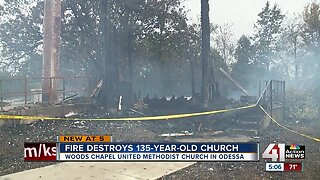 Odessa church destroyed by fire
