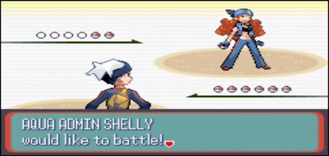 Pokemon Sapphire - Team Aqua Admin 2nd Battle: Shelly