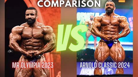 Hadi Choopan Comparison | Mr Olympia 2023 vs Arnold Classic 2024 #HadiChoopan #ArnoldClassic