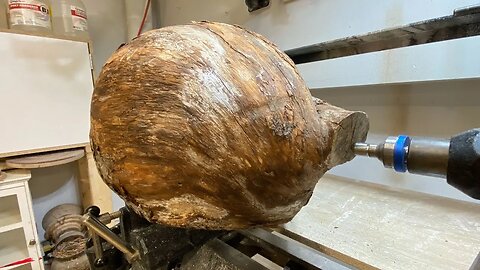 Wood turning - Burl and Electricity ⚡️