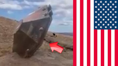 Saucer-shaped UFO pierces the ground in the US state of Judea! real or fake [Space]