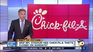 NFL stadium has Chick-fil-A closed on Sundays?