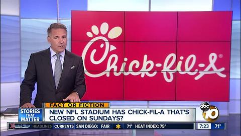 NFL stadium has Chick-fil-A closed on Sundays?