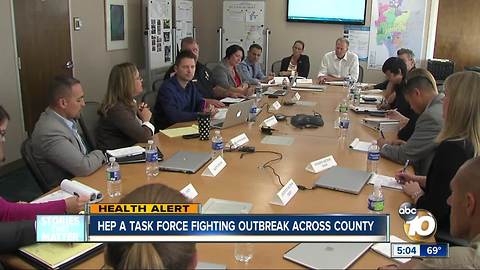Hep A task force fighting outbreak across San Diego County