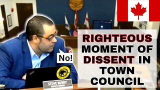 Brave Deputy Mayor STANDS UP for FREEDOM despite GROUP PRESSURE (Canadian Town)
