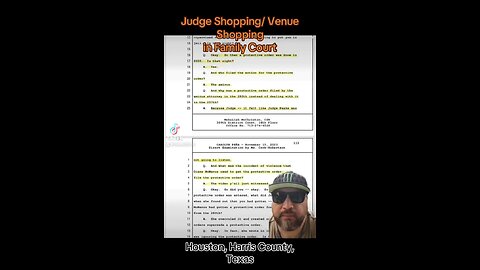 Family Court Judge Shopping exposed in Houston-Harris County Texas #law #lawyer #judge #attorney