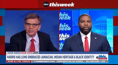 Byron Donalds Keeps His Composure While George Stephanopoulos Triggers Himself Over Kamala’s ‘Racial Identity’