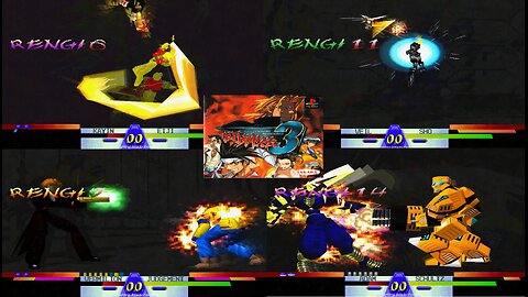 Battle Arena Toshinden 3 - All Characters Desperation Special Attacks