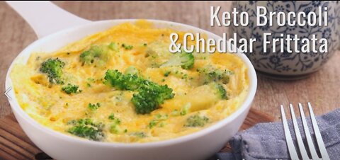 Keto Recipe - Keto Broccoli and Cheddar Frittata