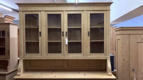 Extremely Large Antique Pine Partly Glazed Dresser (V8105L) @PinefindersCoUk