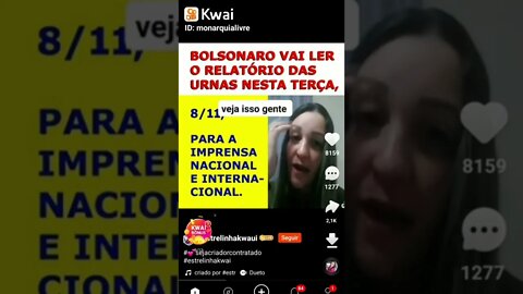 URGENTE Bolsonaro vai ler o relatório na Terça Feita. Dia D