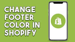 How To Change Footer Color In Shopify