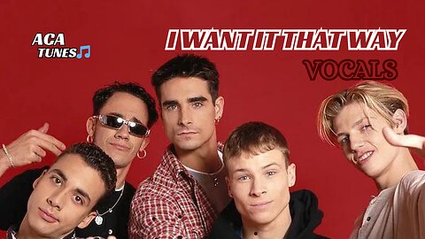 Vocal Music Backstreet boys - I want it that way (Vocals Only)