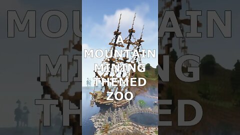 Guy builds EPIC mining themed zoo in Survival Minecraft! #shorts #zawamod #animals #minecraftzoo