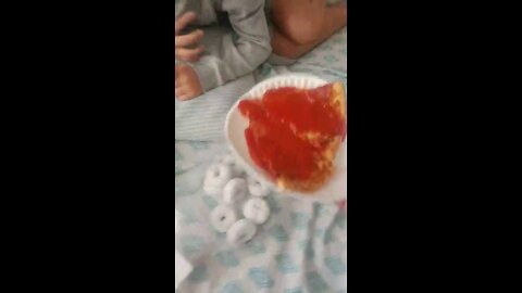 Pizza with Hot Sauce Reaction