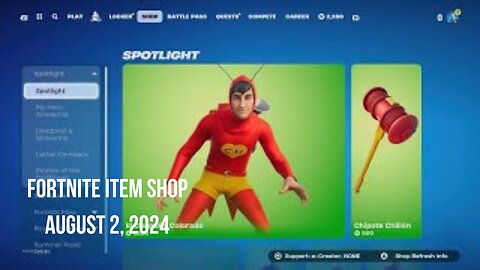 Fortnite Item Shop|August 2, 2024