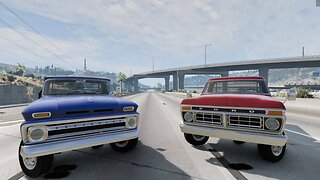 Ford 390 vs Chevy 350 Tow Test and Drag Race and Top Speed Run (Fan Request) #vs