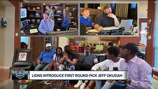 Lions introduce first round pick Jeff Okudah
