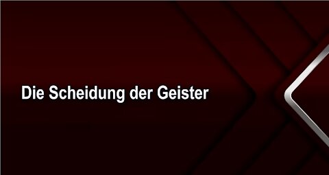 Die Scheidung der Geister