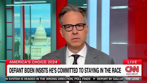 Jake Tapper Reads Incoherent Biden Quote Word-For-Word: That Sound Bite Is Supposed To Be Reassuring