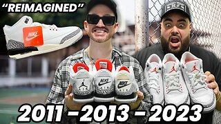 Jordan 3 White Cement “Reimagined” REVIEW + COMPARISON to Previous Releases